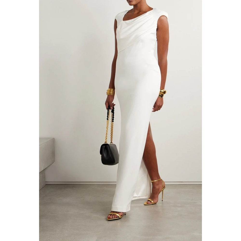 Tom Ford Draped silk-georgette gown